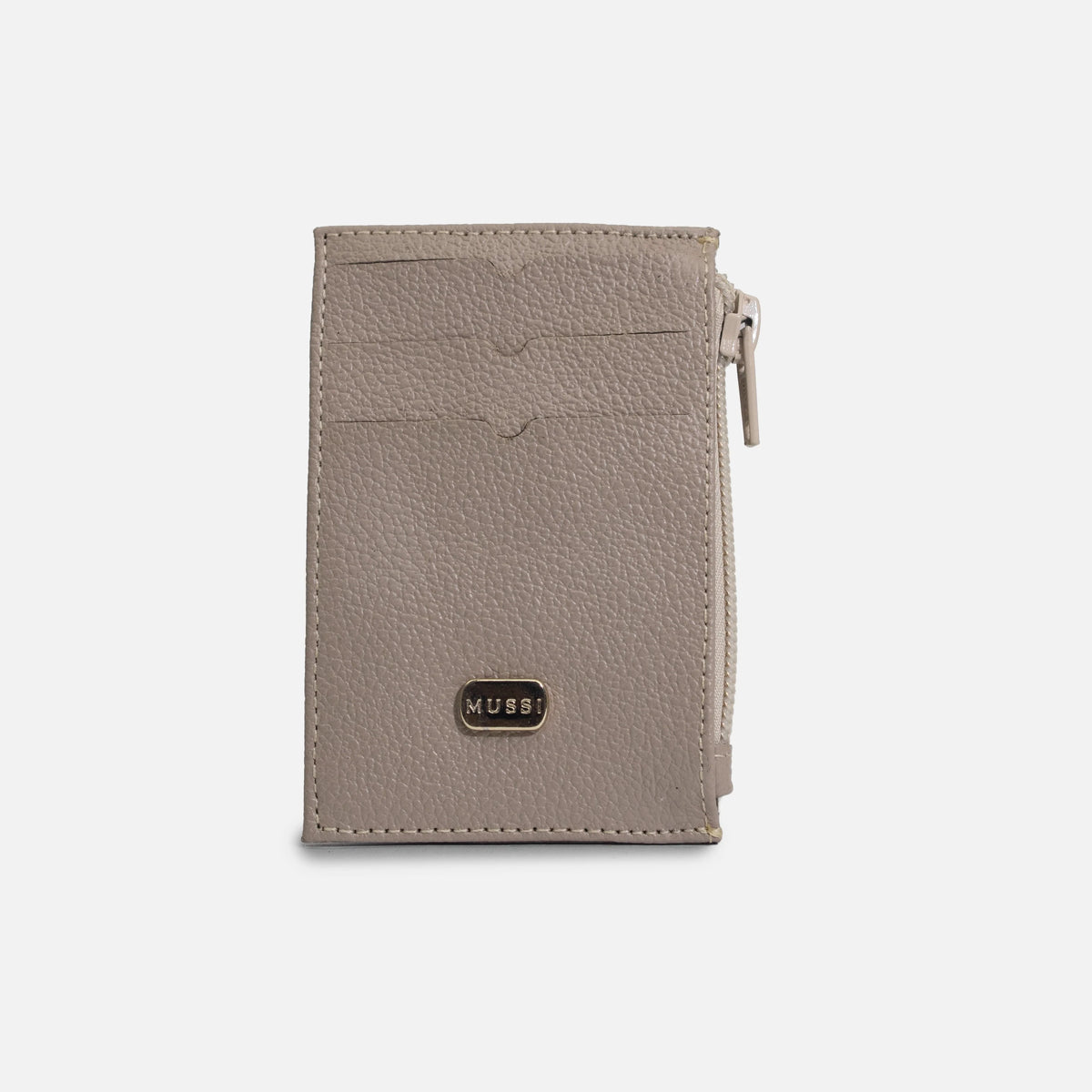 Tarjetero miren de cuero para mujer - Taupe