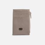 Tarjetero miren de cuero para mujer - Taupe