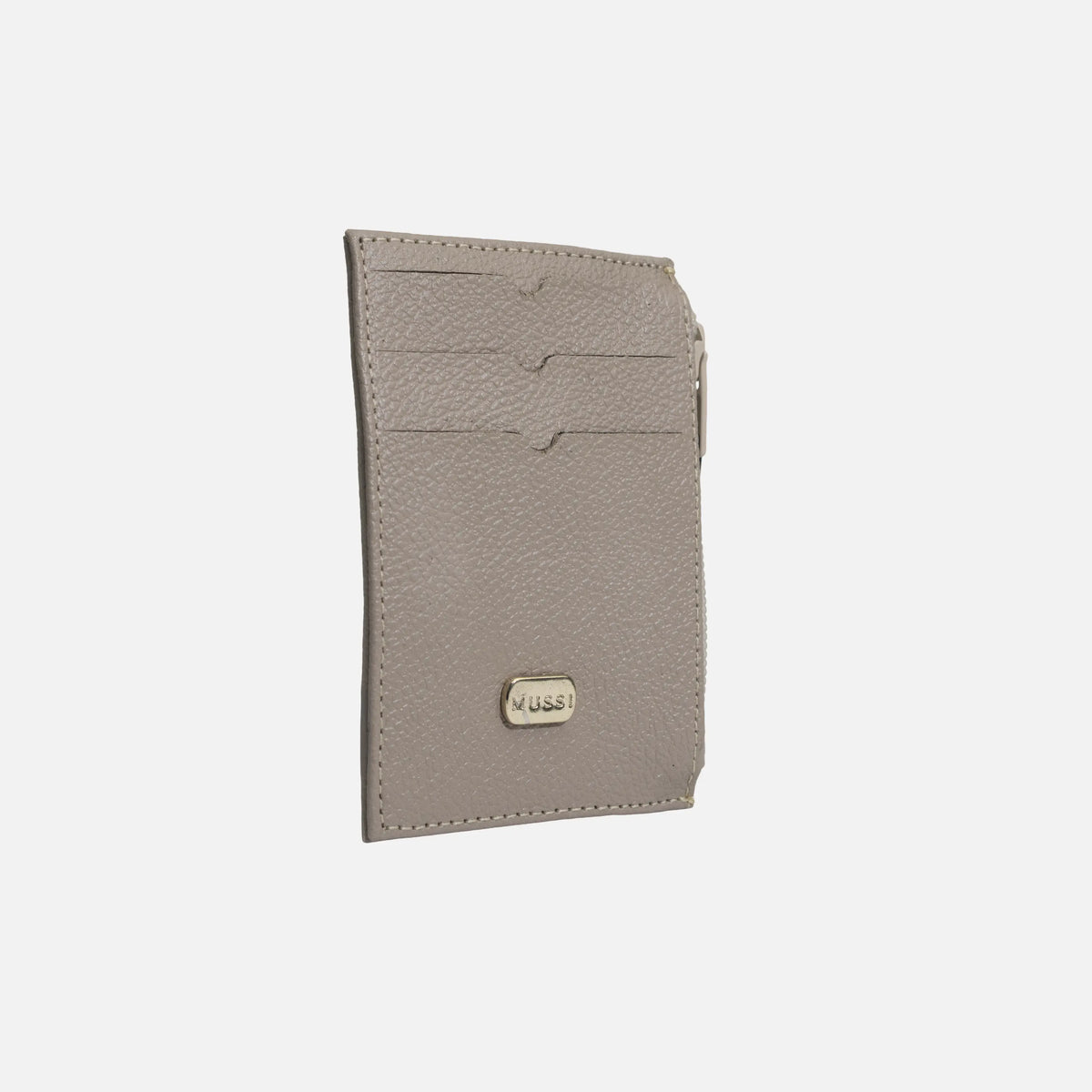 Tarjetero miren de cuero para mujer - Taupe
