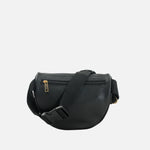 Canguro lotus de cuero para mujer - Negro