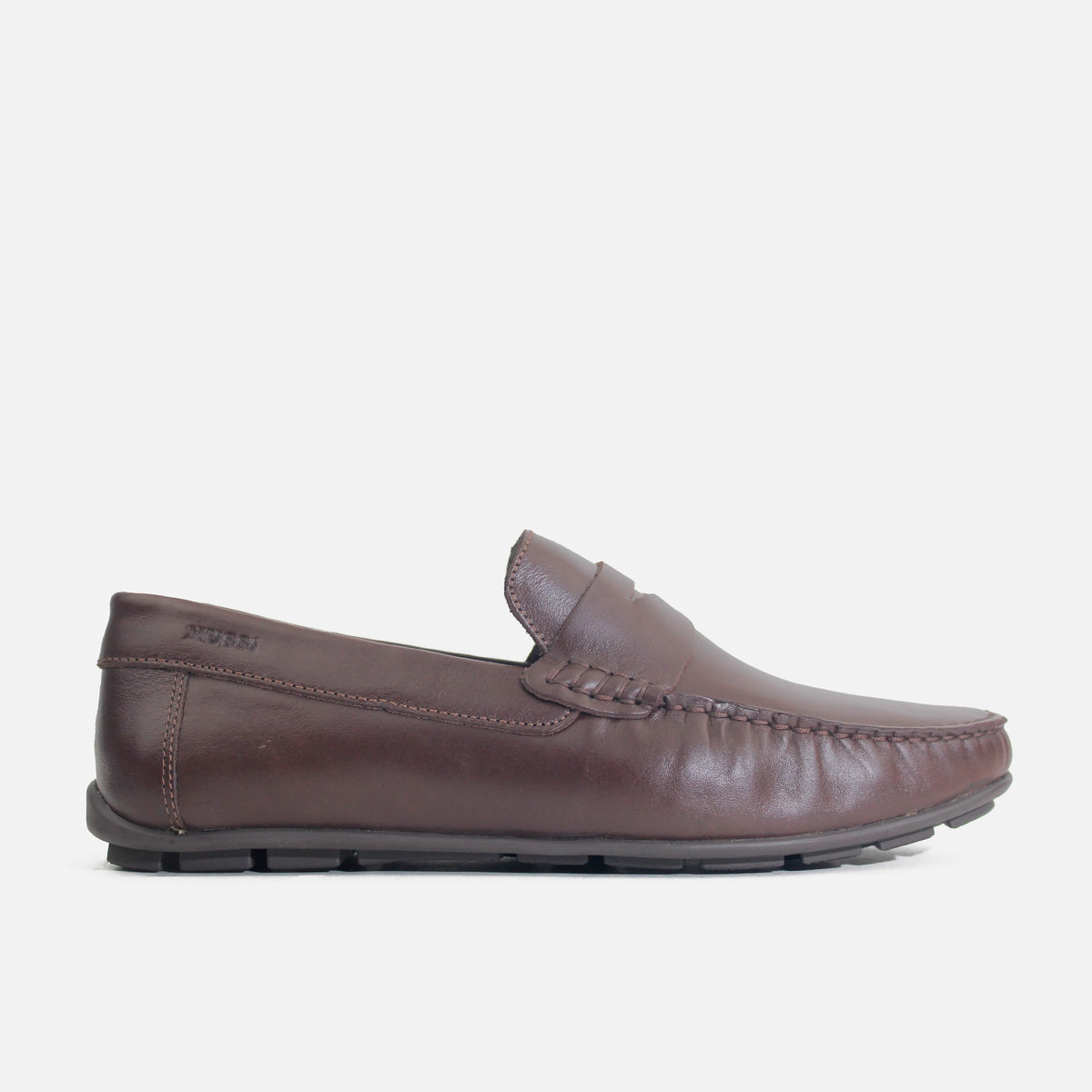 Mocasin plano samuel de cuero para hombre - Miel