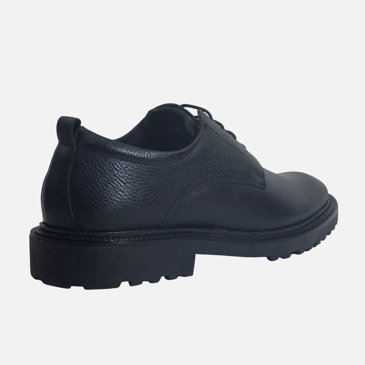 Tenis fabio de cuero para hombre - Negro