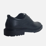 Tenis fabio de cuero para hombre - Negro