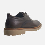 Tenis fabio de cuero para hombre - Brandy