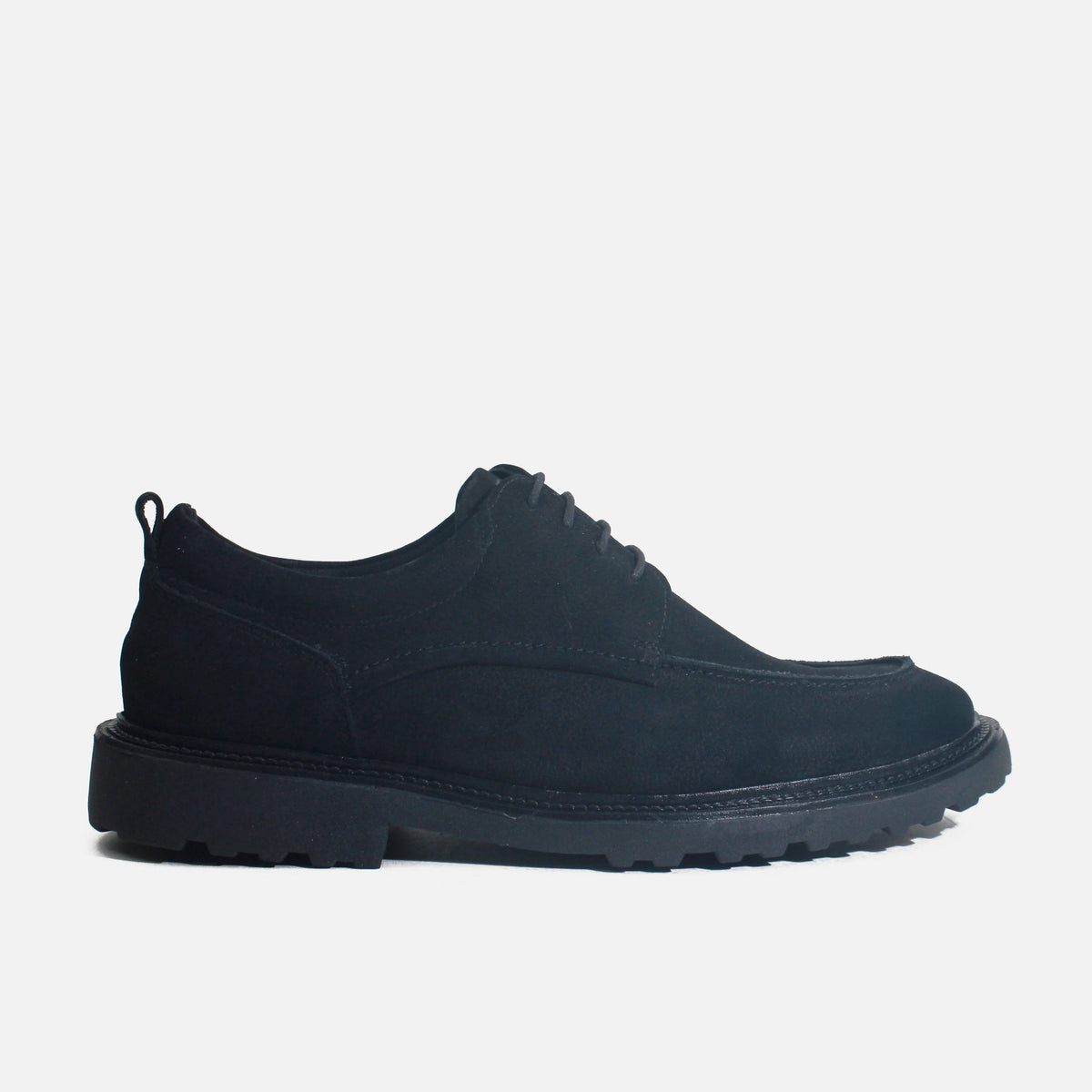Tenis bruno de cuero para hombre - Negro
