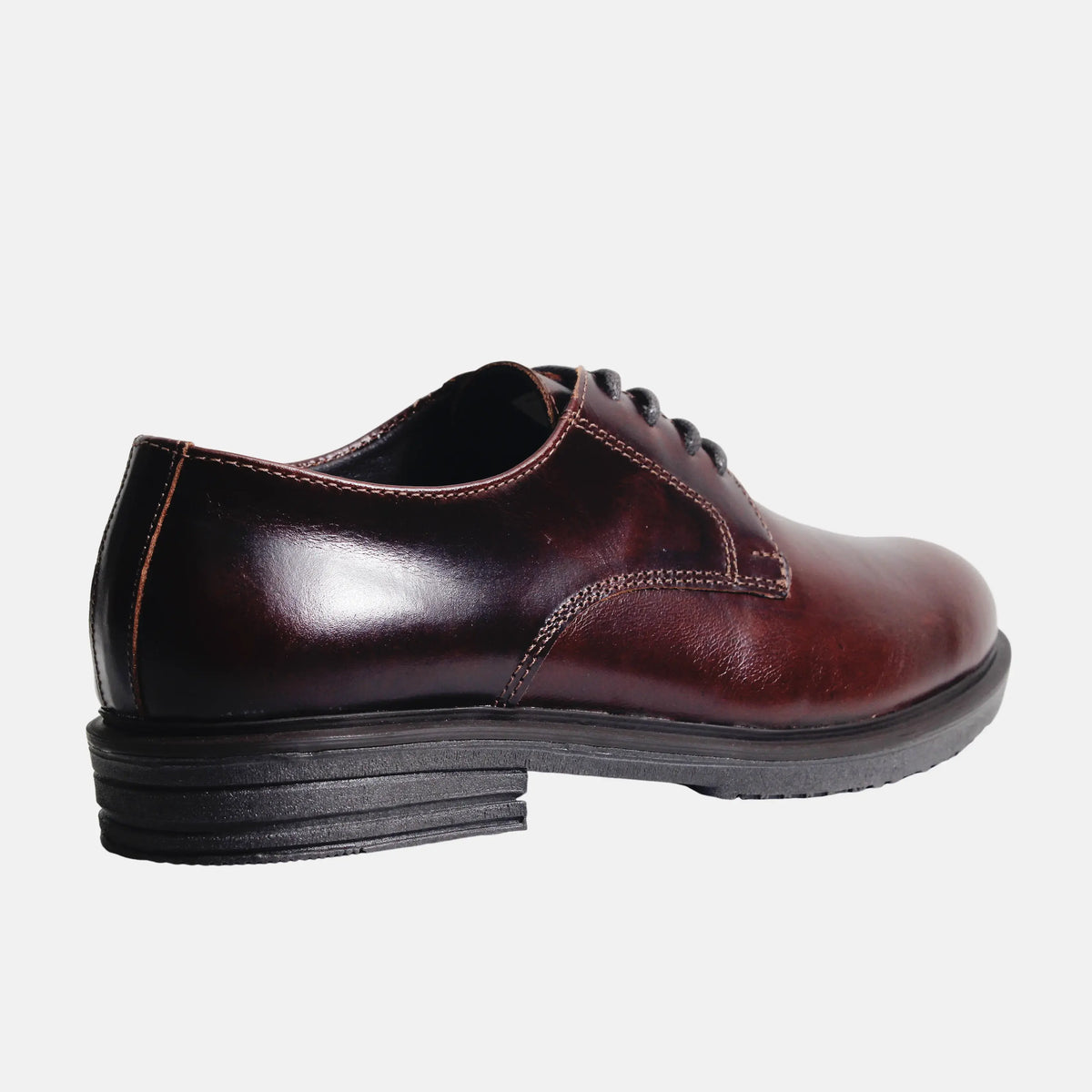 Tenis ares de cuero para hombre - Café