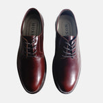 Tenis ares de cuero para hombre - Café