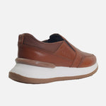 Mocasin plataforma maximilio de cuero para hombre - Miel