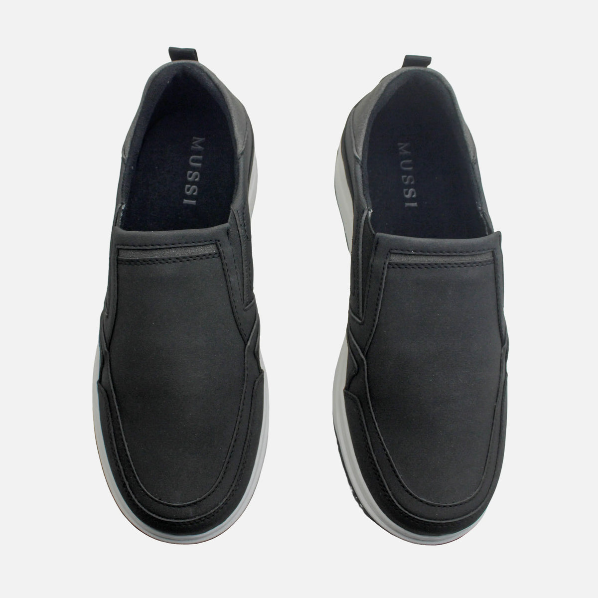 Mocasin plataforma darel de sintético para hombre - Negro