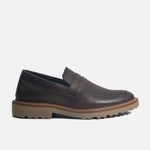 Mocasin plano leonardo de cuero para hombre - Brandy