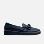 Mocasin plataforma chrystal de sintético para mujer - Negro