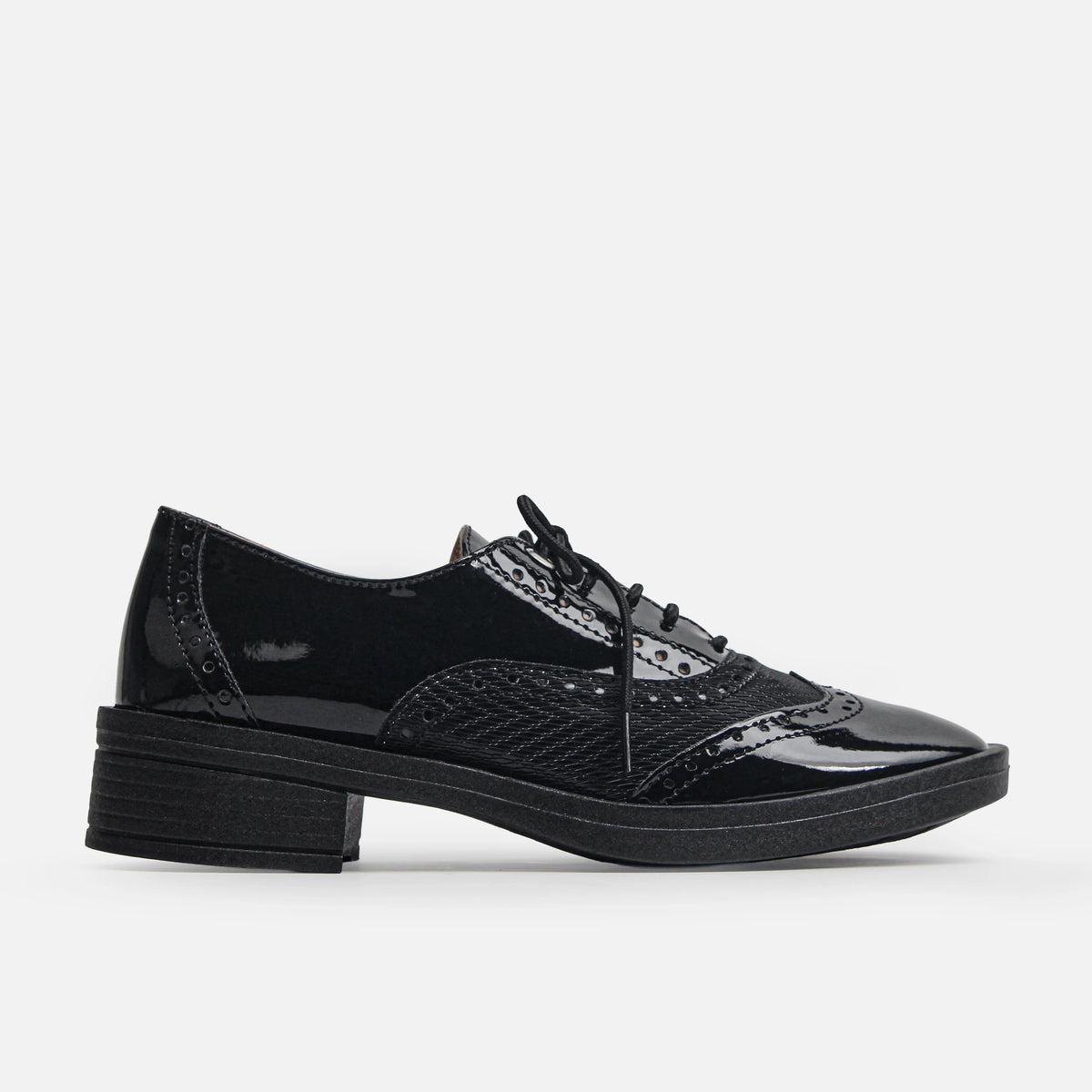 Mocasin plano brisa de sintético para mujer - Negro