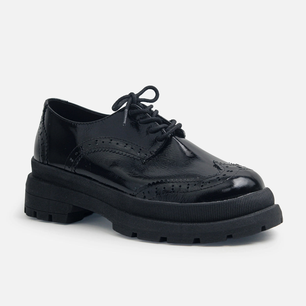 Oxford danubio de cuero para mujer - Negro