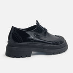 Oxford danubio de cuero para mujer - Negro