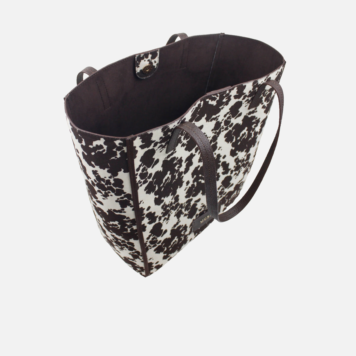 Cartera calabash de sintético para mujer - Café