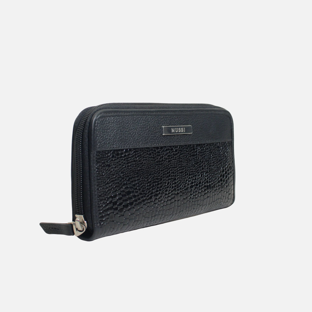 Billetera deev de cuero para mujer - Negro