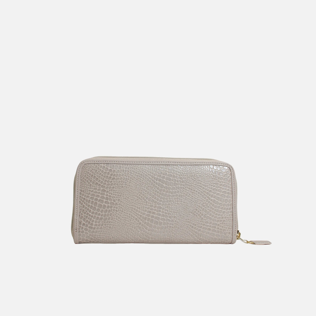 Billetera deev de cuero para mujer - Gris