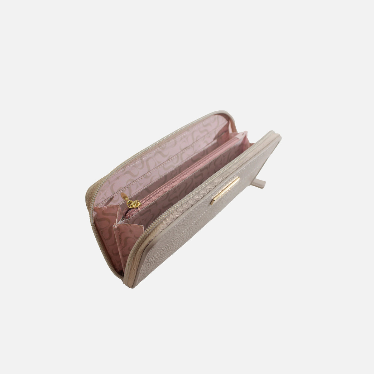 Billetera deev de cuero para mujer - Gris