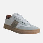 Tenis massimo de cuero para hombre - Blanco