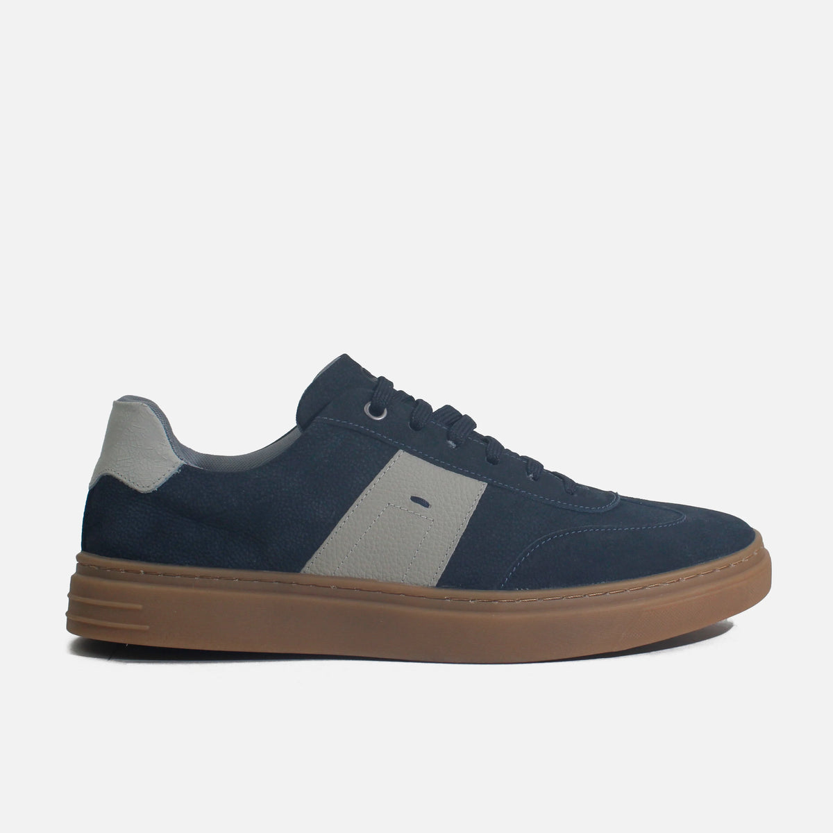 Tenis massimo de cuero para hombre - Azul