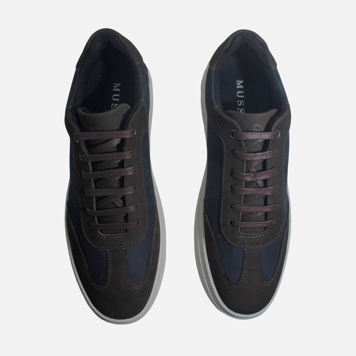 Tenis antonio de cuero para hombre - Azul