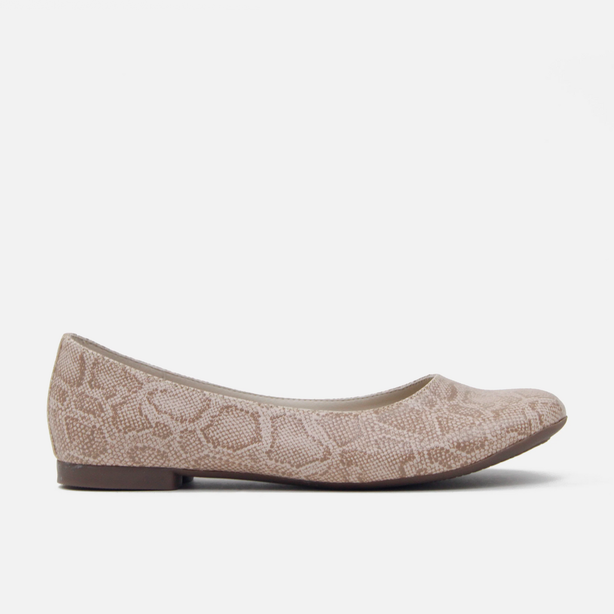 Baleta plana rawa de sintético para mujer - Beige