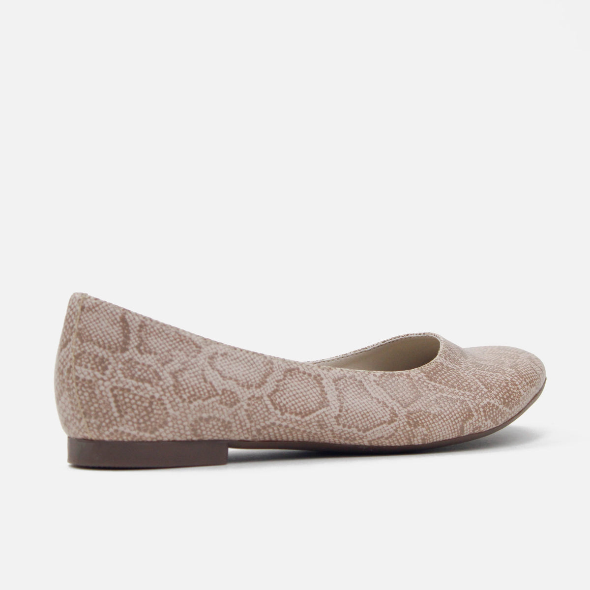 Baleta plana rawa de sintético para mujer - Beige