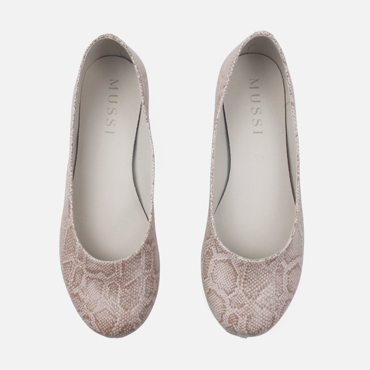 Baleta plana rawa de sintético para mujer - Beige