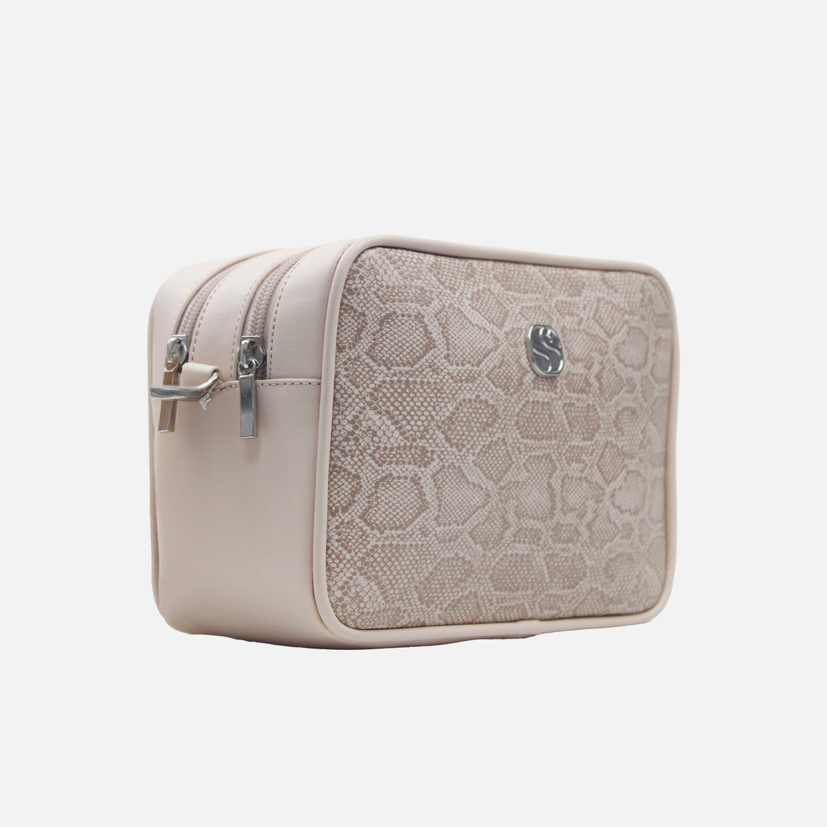 Bolso manos libres kamba de cuero para mujer - Beige