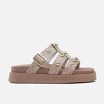 Sandalia chunky kifaru de sintético para mujer - Beige