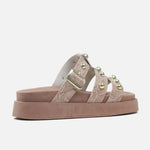 Sandalia chunky kifaru de sintético para mujer - Beige