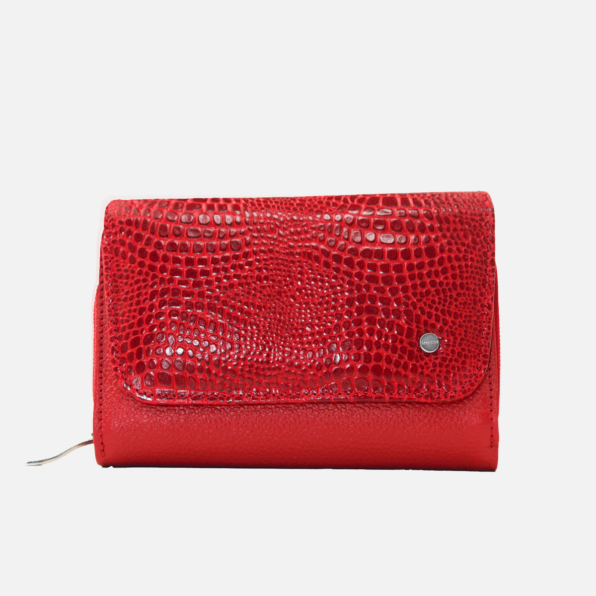 Billetera rosabella de cuero para mujer - Rojo