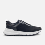 Tenis dave de cuero para hombre - Negro
