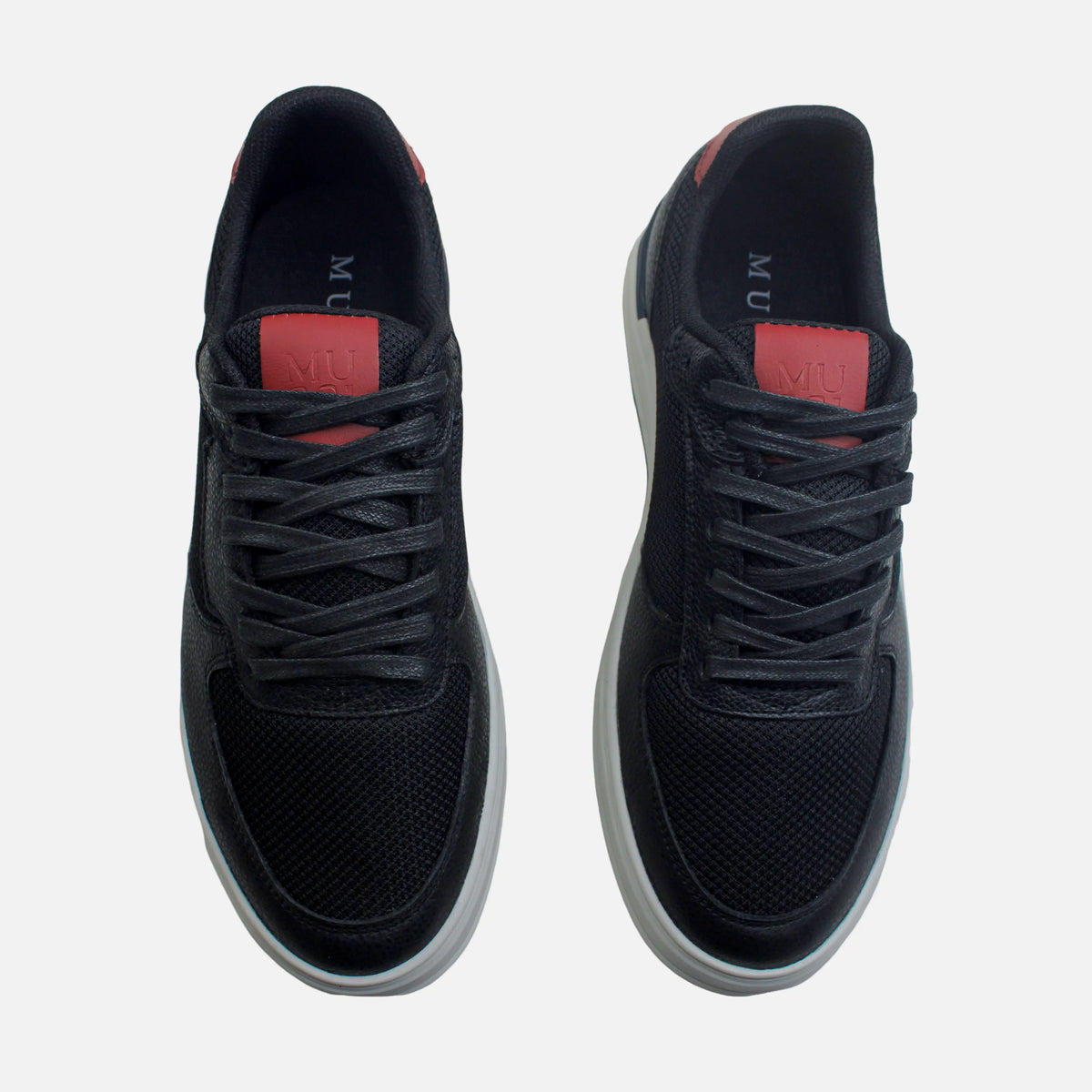 Tenis klarc de sintético para hombre - Negro