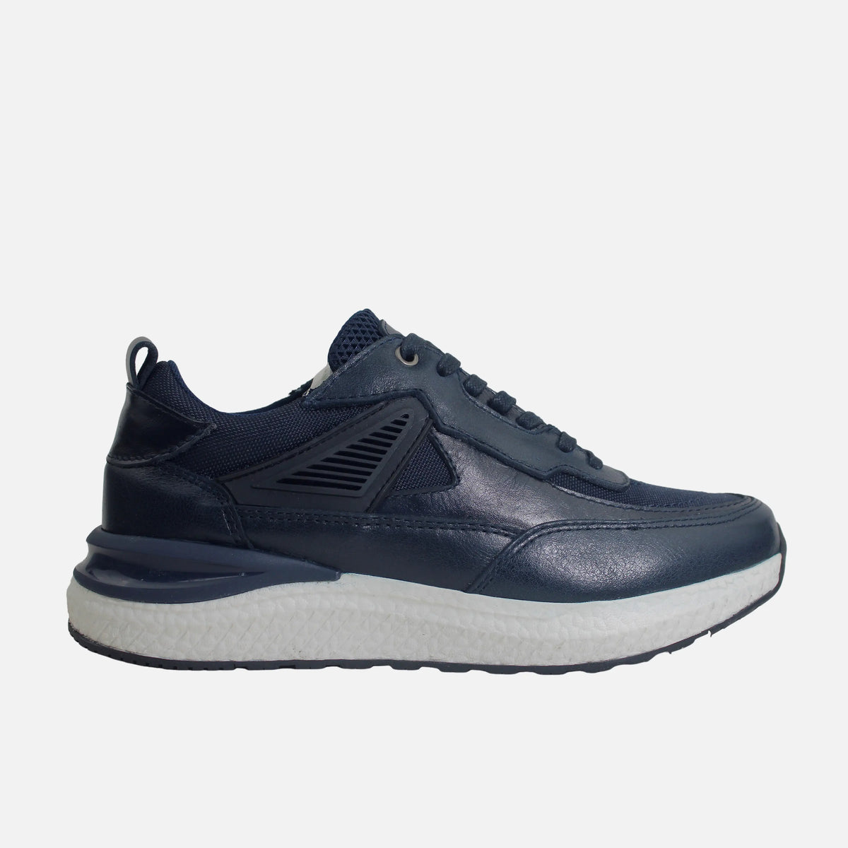 Tenis lando de cuero para hombre - Azul