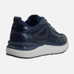 Tenis lando de cuero para hombre - Azul