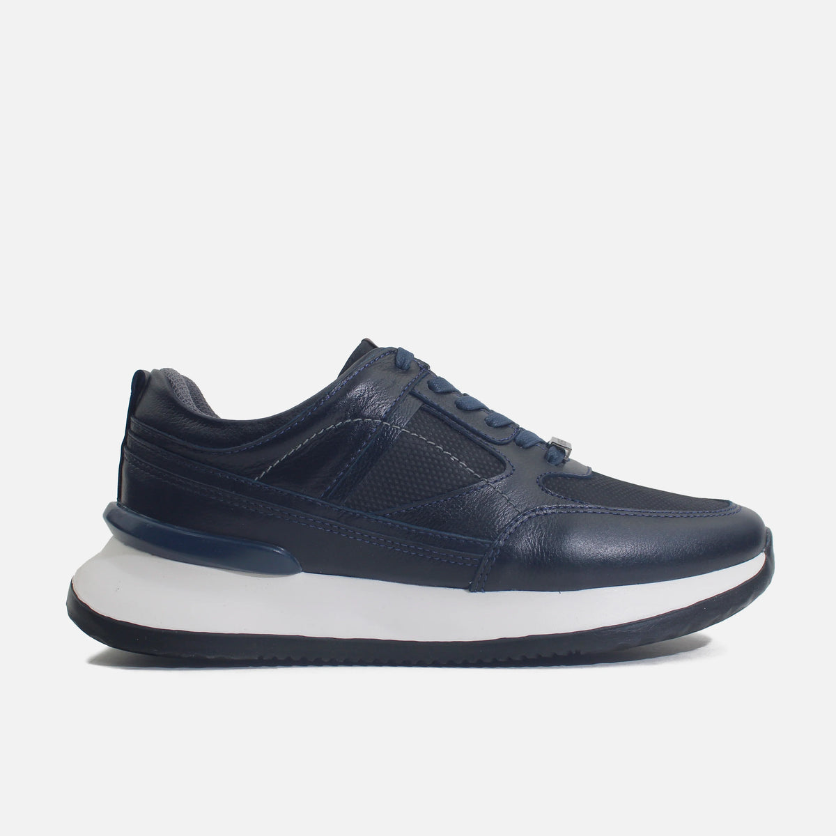 Tenis noan de cuero para hombre - Azul