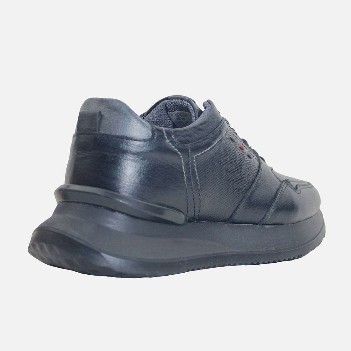 Tenis franco de cuero para hombre - Negro