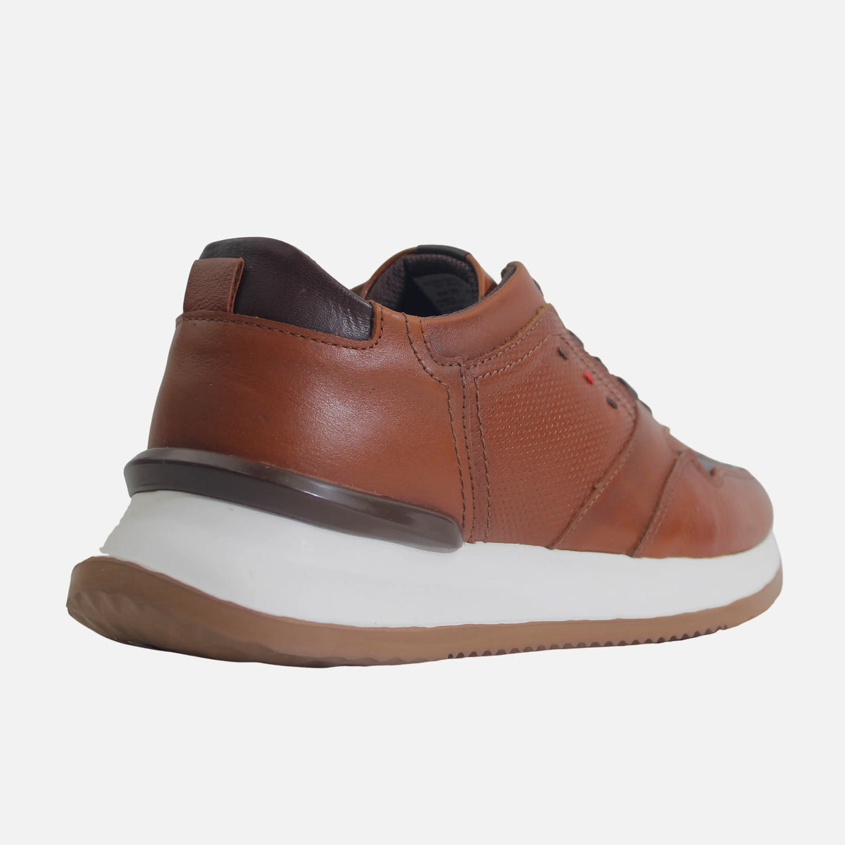 Tenis franco de cuero para hombre - Miel