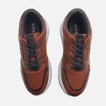 Tenis franco de cuero para hombre - Miel