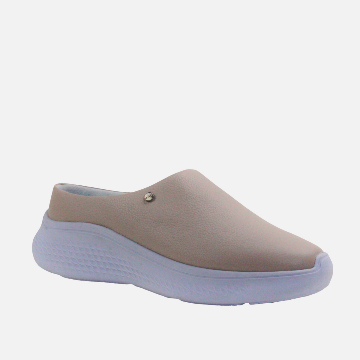 Tenis amaia de cuero para mujer - Hueso