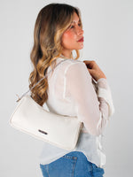 Bolso manos libres stirling de cuero para mujer - Hueso