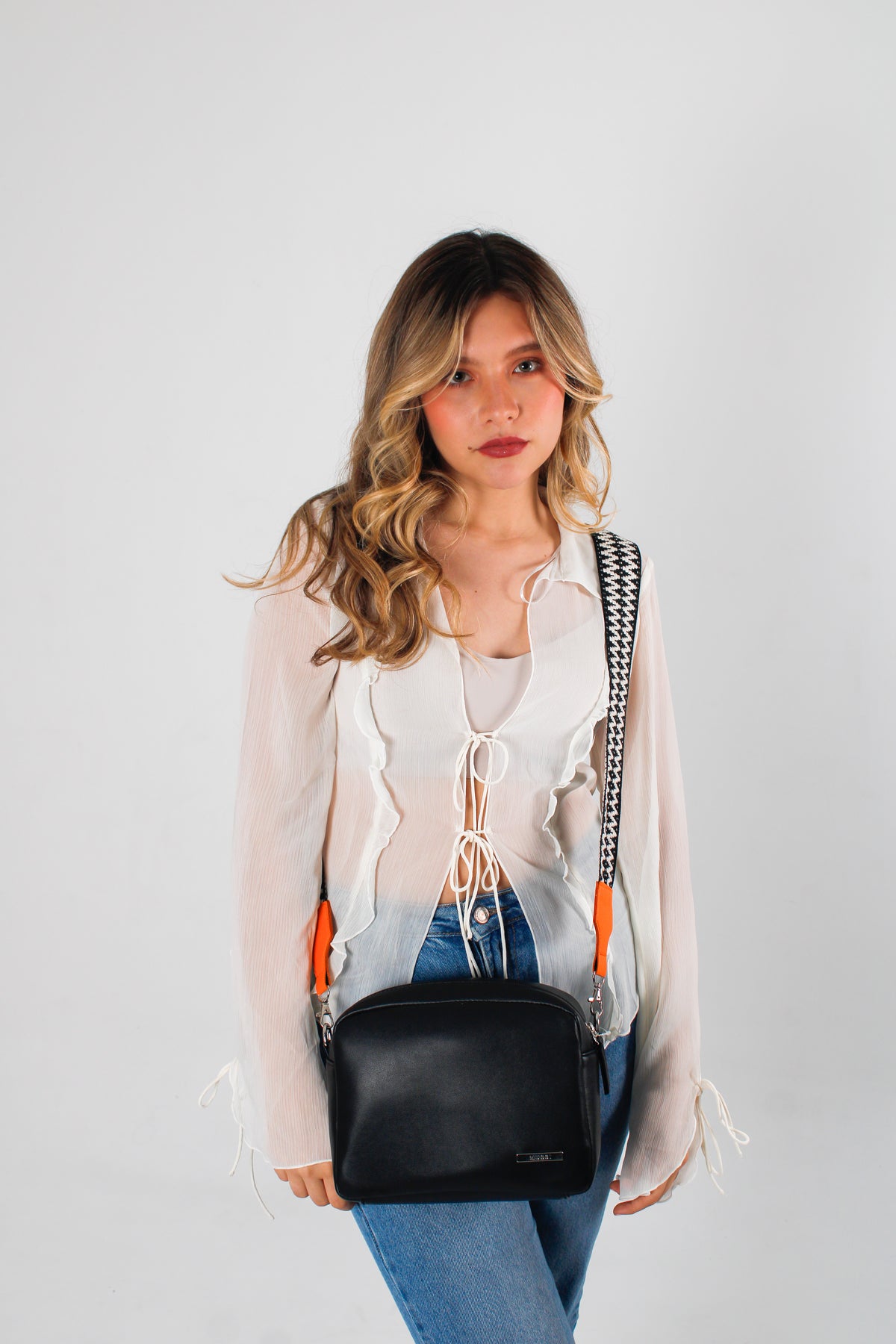 Bolso manos libres akane de sintético para mujer - Negro