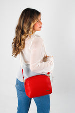 Bolso manos libres akane de sintético para mujer - Rojo