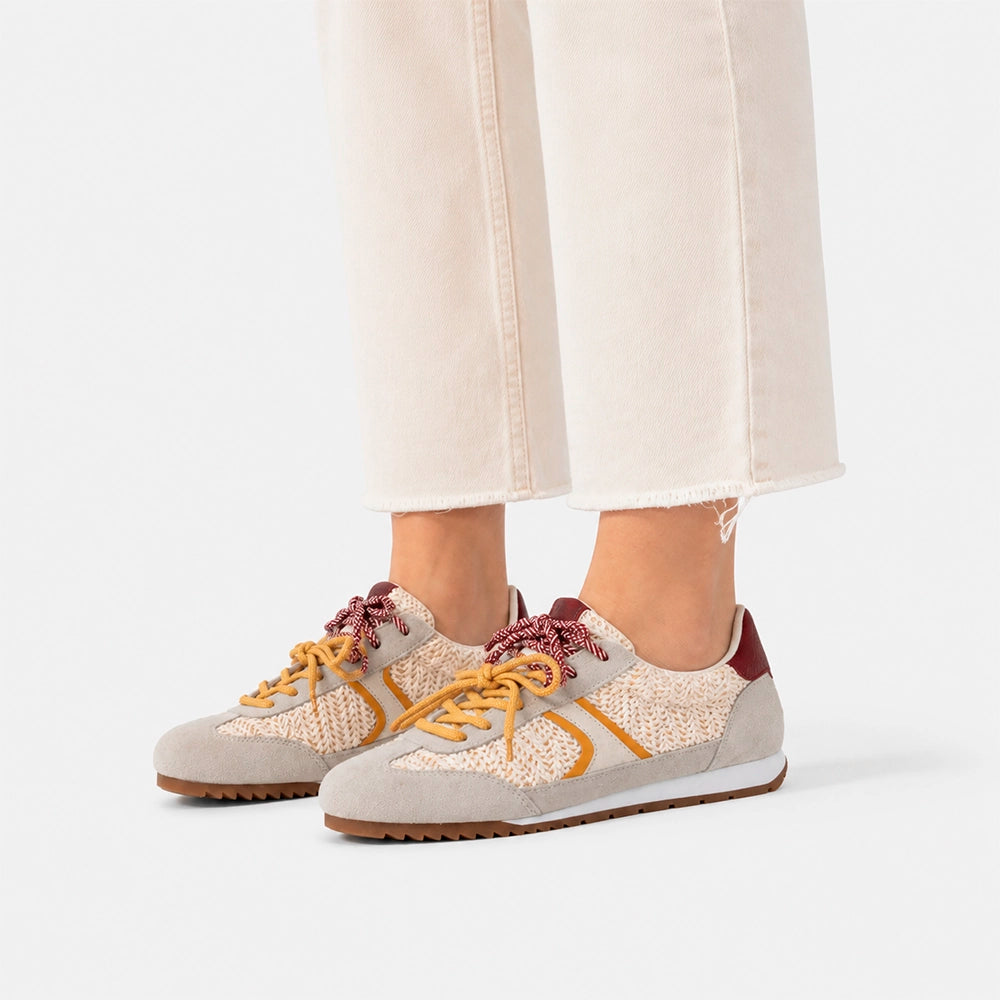 Tenis Palma Roja de cuero para mujer - Rojo