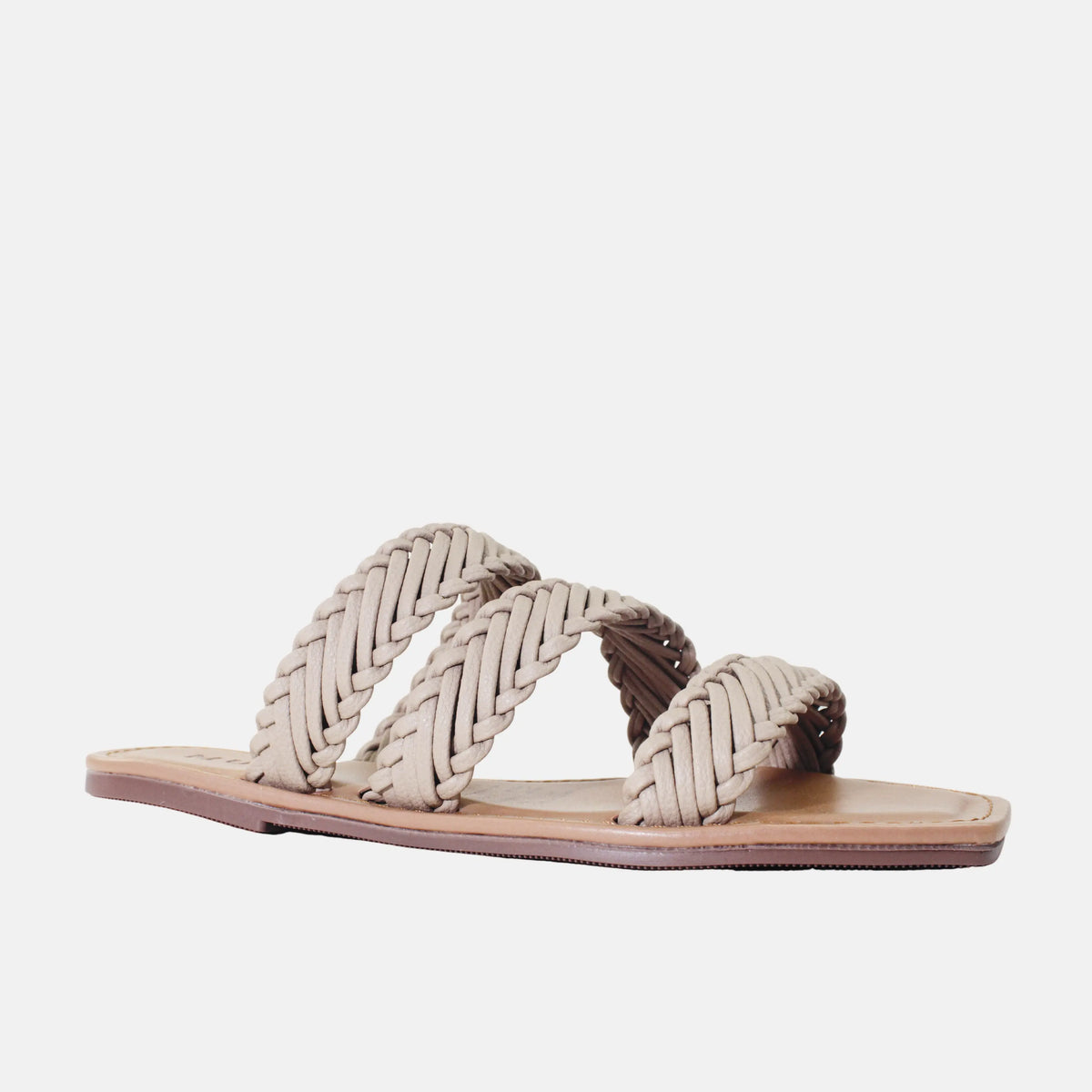 Sandalia plana avel de sintético para mujer - Taupe