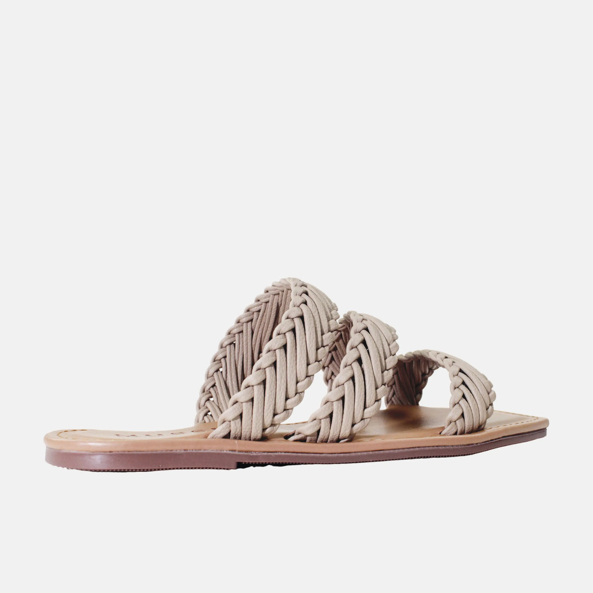 Sandalia plana avel de sintético para mujer - Taupe