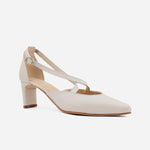 Tacones giselle de cuero para mujer - Beige