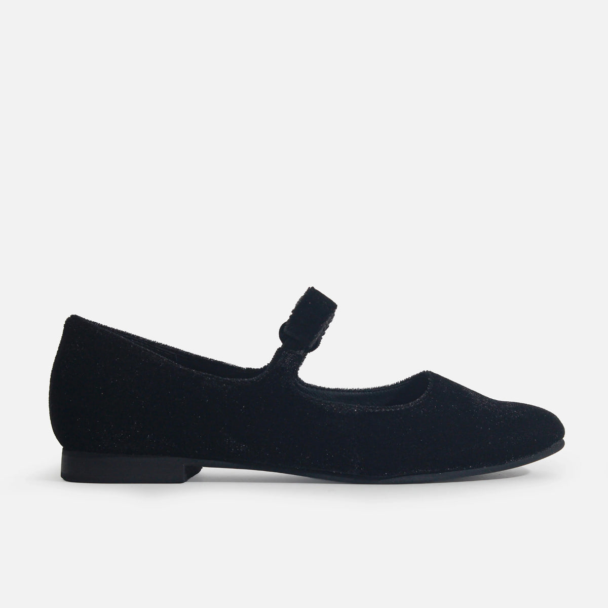 Baleta plana aura de sintético para mujer - Negro