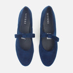 Baleta plana aura de sintético para mujer - Azul